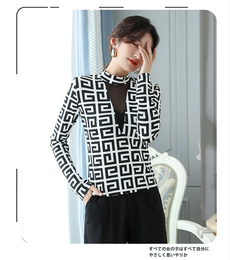 Взрывные Модели осенне-зимних простроченных сетчатых рубашек, женские утолщенные тонкие рубашки можно носить на улице