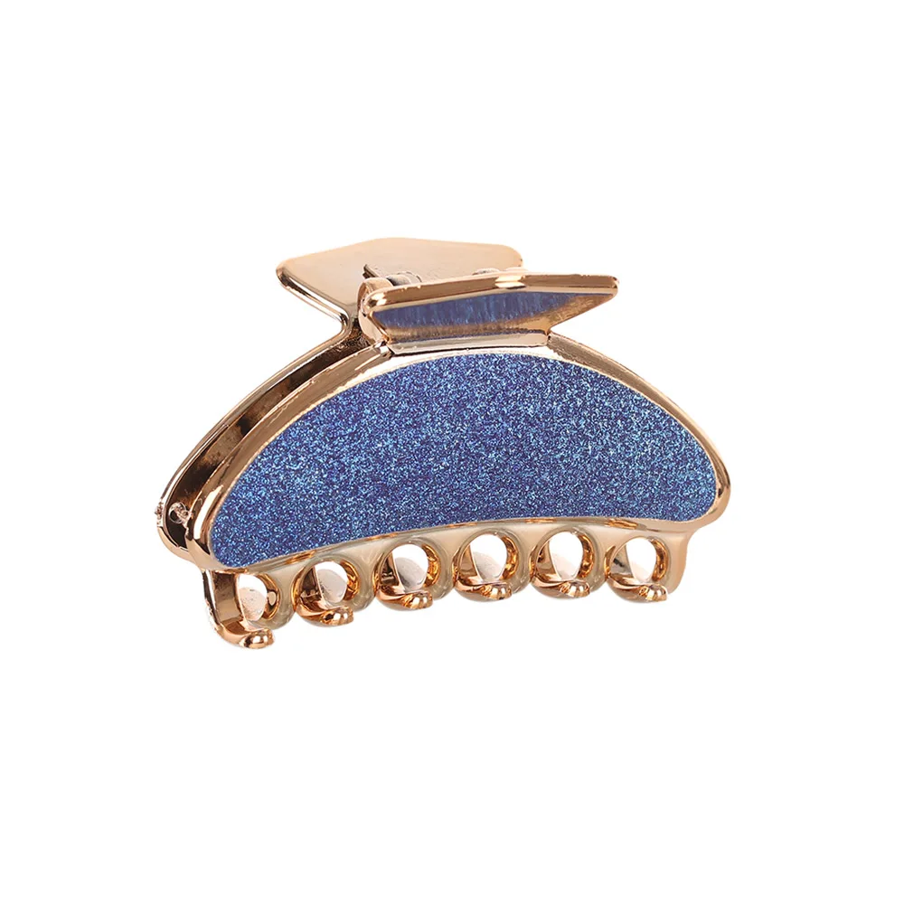 Glitter Colorful Girls Hairpins Crab Hair Claw Clamp Women Barrettes Scrub Hair Clips Hairgrip Face Wash Makeup Hair Accessories