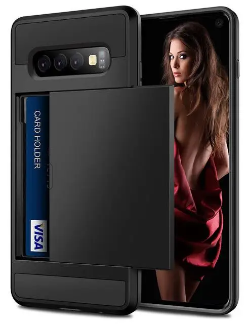 Чехол с отделением для карт для samsung Galaxy J7 J5 J3 A7 A5 A3 Prime чехол для J710 J510 J730 J530 J330 A710 A510 A720 A520 A320 - Цвет: Black