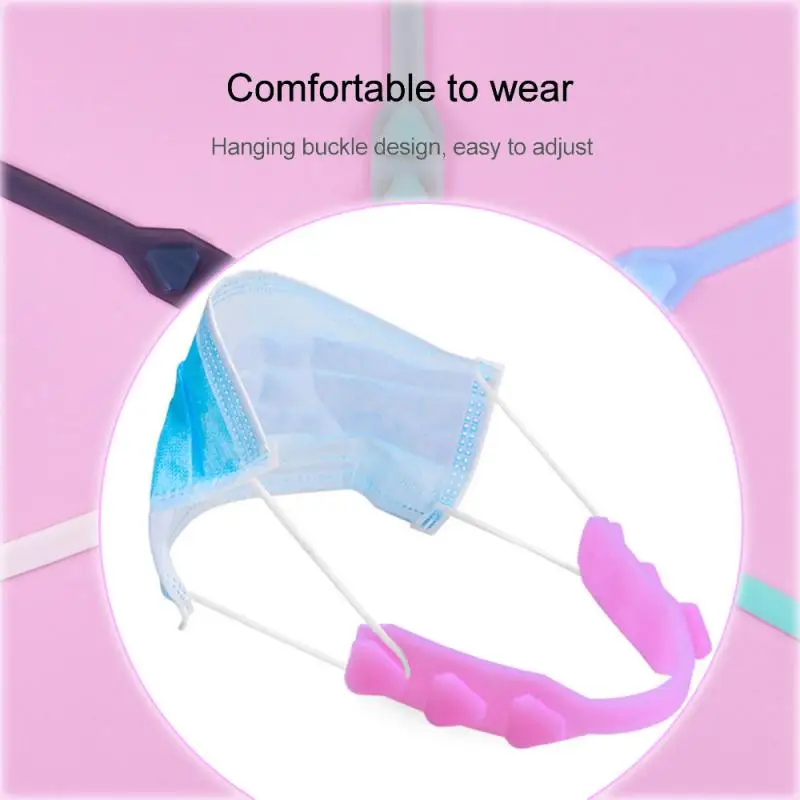Mask Rope Extension Buckle Silica Gel Face Shield Hook Prevent Ear-pulling Ear Anti-slip Accessories | Дом и сад