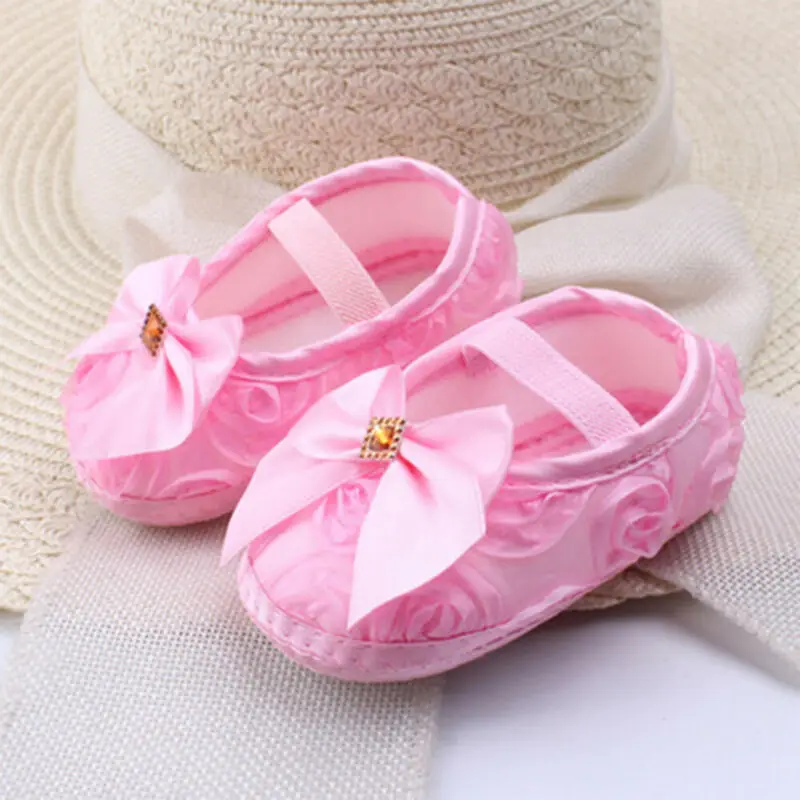 0-18M Newborn Baby Boy Girl Soft Sole Cotton Crib Shoes Anti-slip Sneaker Prewalker First Walkers Trainers