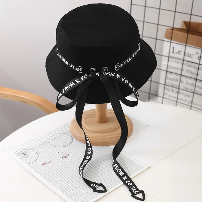 Fashion Streetwear Hip Hop Bucket Hat Women Men 2020 White Black bob chapeau femme panama Foldable Fisherman fishing Hat