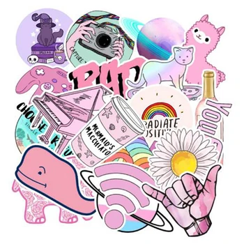 

103 PCS Cute Cartoon Stickers Fashion Girl Pink Anime Graffiti Stickers