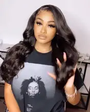 Allove de la onda del cuerpo de la peluca con malla Frontal transparente 13x4 peluca Frontal de encaje pelucas de cabello humano para las mujeres negras 28 30 pulgadas peluca con malla Frontal