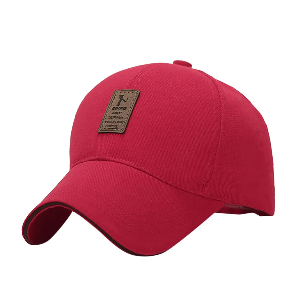 Мужская женская черная бейсболка Snapback Hat хип-хоп Регулируемые кепки BBOY - Цвет: RD