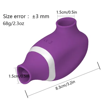 Sucking & Licking Tongue Vibrator Sex Toy for Women Clit Nipple Sucker Clitoris Stimulator Oral Sucking Vibrator Masturbator 5