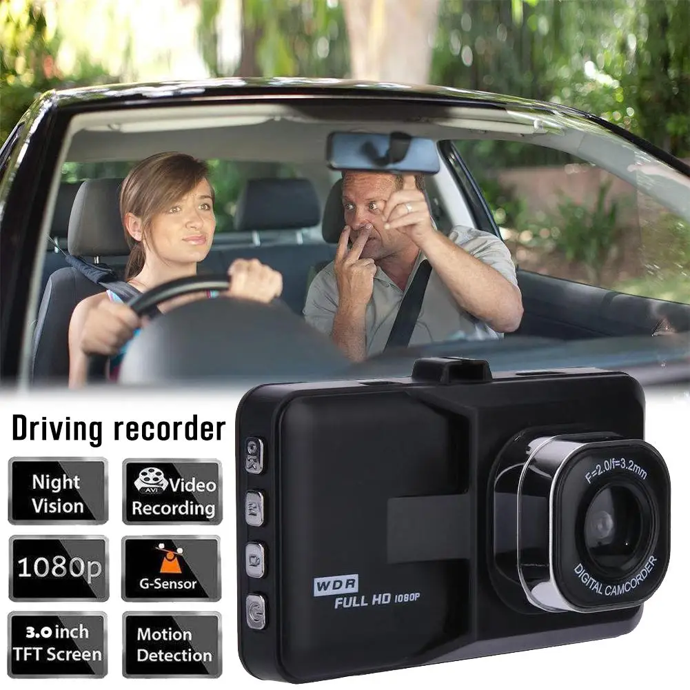 Универсальный Автомобильный вождения Регистраторы 1080P 3 дюймов автомобиль с Full HD камерой Камера DVR EDR Автомобильный видеорегистратор с детектором движения Ночное Видение G Сенсор