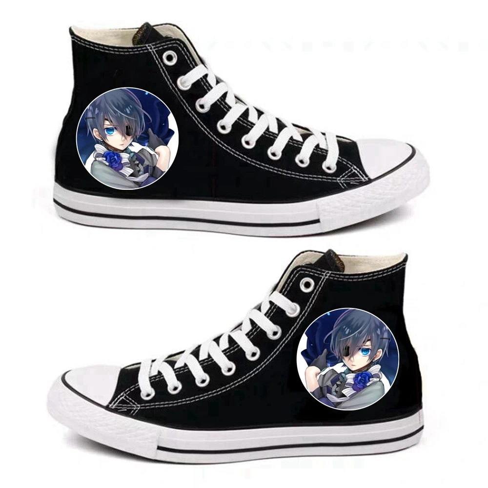 

Anime Black Butler Ciel Sebastian Cosplay Canvas Shoes Women Men Teens Sports Shoes Daily Casual Outdoor Travel Shoes