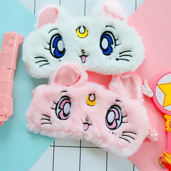

Cute Cat Sleep Mask Sleeping Cartoon plush Eye Mask Unicorn Eyeshade Cover Shade Eye Patch Soft Blindfold Travel Eyepatch