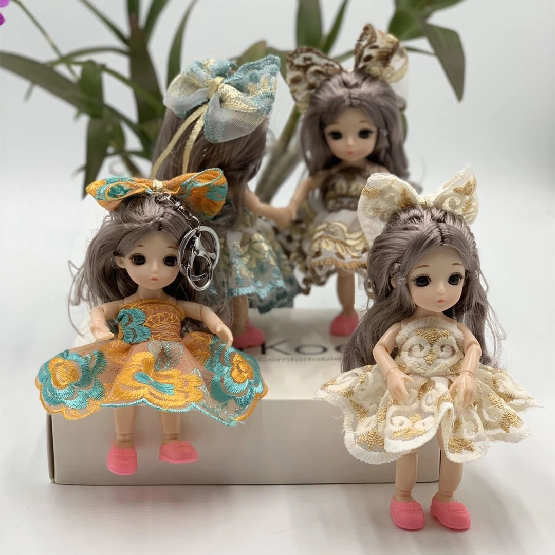 Новая мини-кукла BJD 16 см 13 подвижных шарнирных трехмерных глаз красивая игрушка
