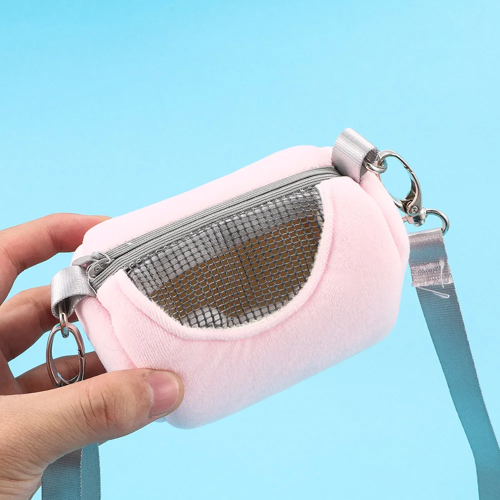 

Portable Fashion Small Pet Hamster Rabbit Nest Mesh Carriers Shoulder Bag