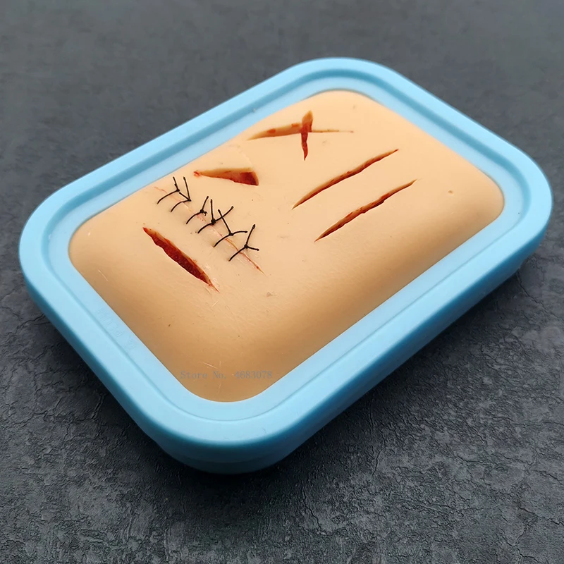 

Human Traumatic Skin Model Suturing Practice Training Pad Set Medical Suture Training Kit Doctor Nurse Teaching Resources