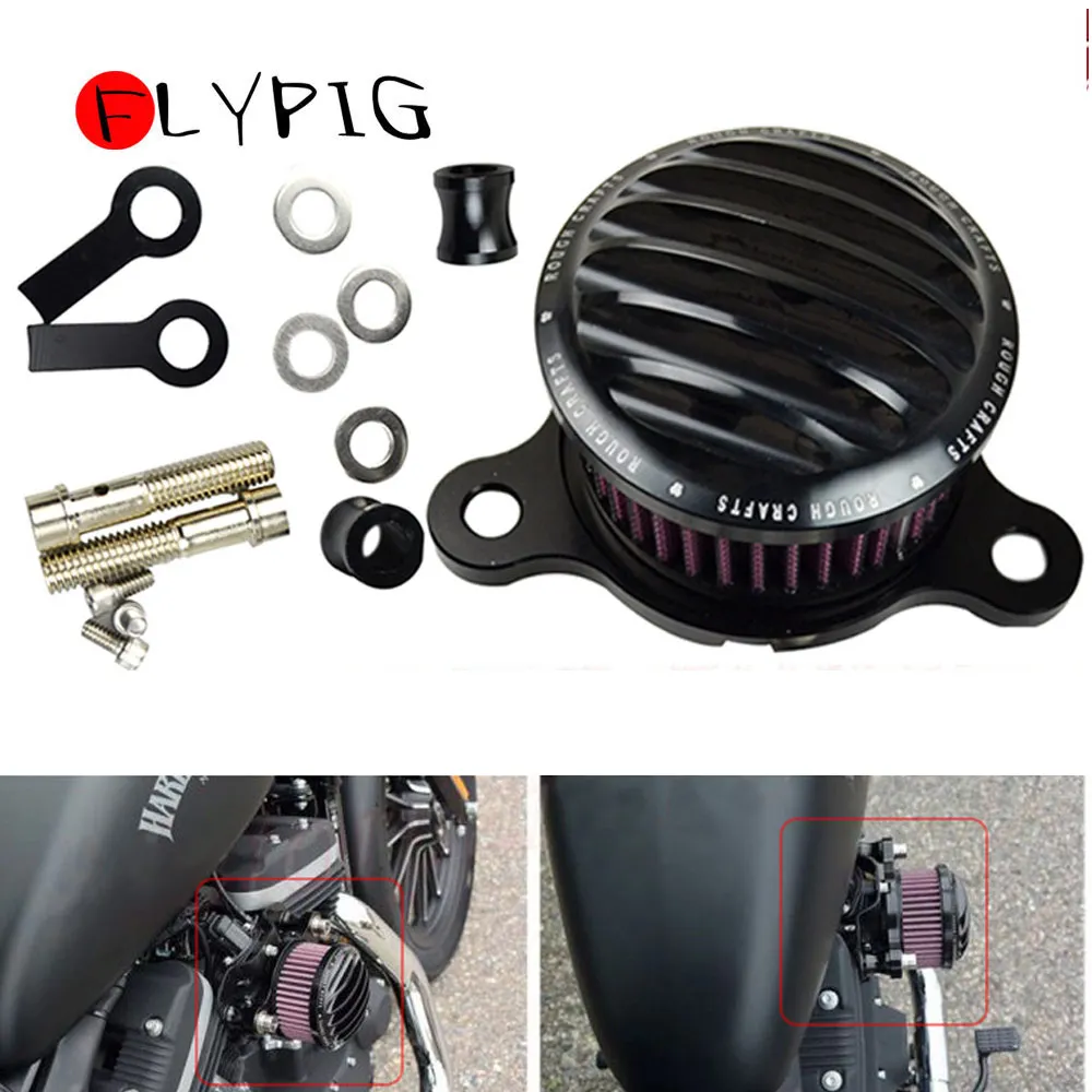4 &quotвоздухоочиститель система впускного фильтра Комплект для Harley Sportster XL883 1200 88-15