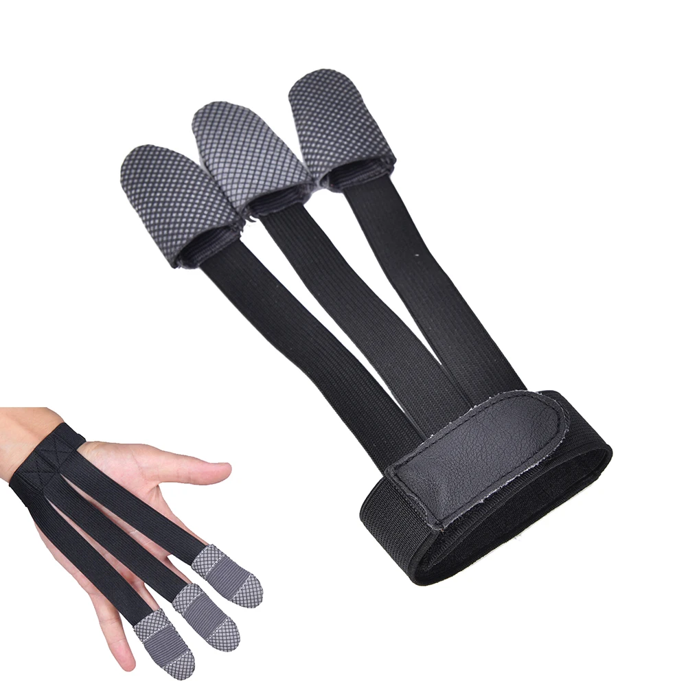 

1PCS Outdoor Gear Finger Three-finger Shooting Glove Archery Hunting Protective Driving Gloves Grey