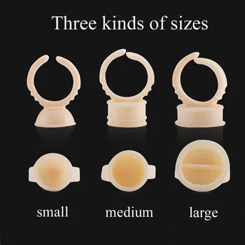 

100pcs Professional Silicone Tattoo Ring Cups Disposable Tattoo Ink Holder Rings Permanent Makeup Microblading Pigment Tools