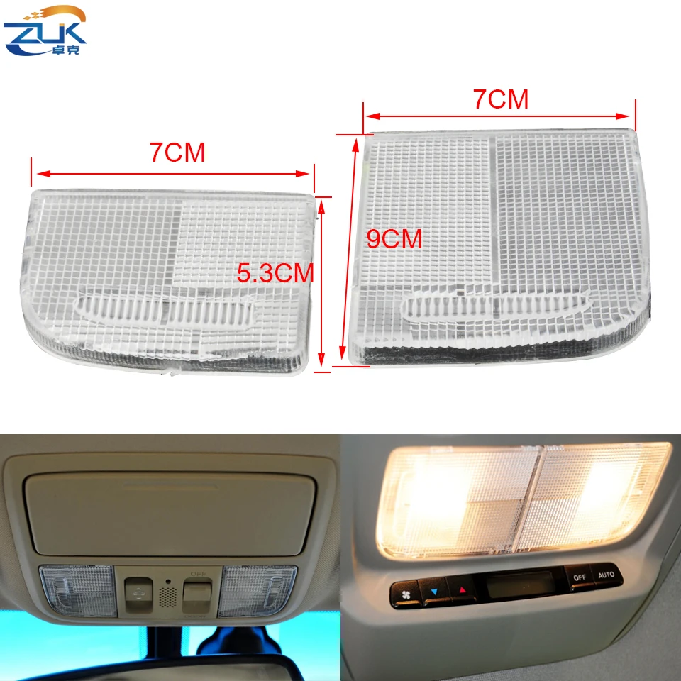 ZUK Car Roof Dome Light Lens Reading Lamp Cover Cap Housing Honda Accord/Civic/Odyssey/CRV/Vezel/Fit/Jazz/City/Insight/HRV