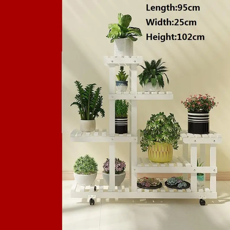 Флорес Etagere Планте дерево Soporte интерьер Estante Para Plantas Balkon цветок стойки Dekoration Stojak Na Kwiaty завод полка - Цвет: Version F