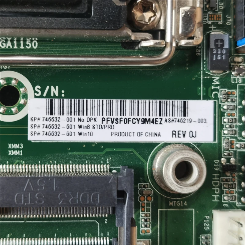g1 dm placa-mãe 746219-001 746632-501 lga1150 ddr3 q87 mainboard testado