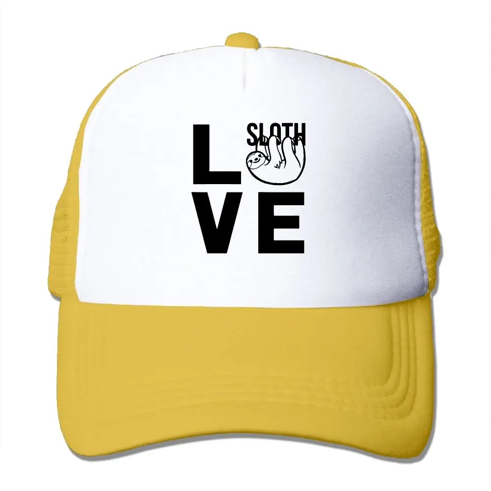 Унисекс сетки шапки любовь ленивый Ленивец регулируемый Snapback бейсболка для Дальнобойщика