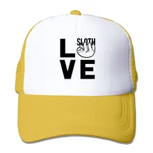 Унисекс сетки шапки любовь ленивый Ленивец регулируемый Snapback бейсболка для Дальнобойщика