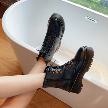 

Lady Boots Booties Woman 2020 Low Heel Shoes Boots-women Round Toe Ladies Mid-Calf Mid Calf Elegant Black Rock Rubber