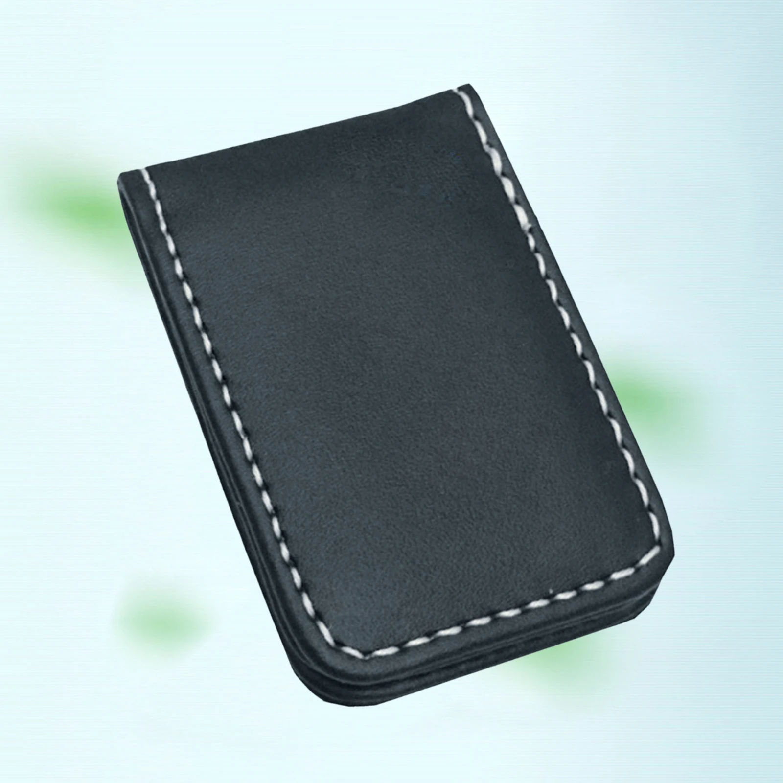 PU Leather Magnetic Money Clip Pocket Wallet Minimalist Wallet Slim Wallet Credit Business Cards Holder 2