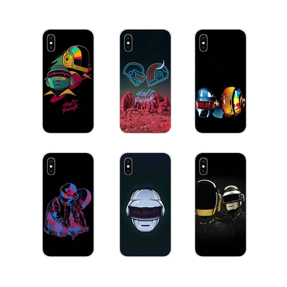 Прозрачный чехол из ТПУ для Samsung Galaxy J1 J2 J3 J4 J5 J6 J7 J8 Plus 2018 Prime 2015 2016 2017 Daft Punk