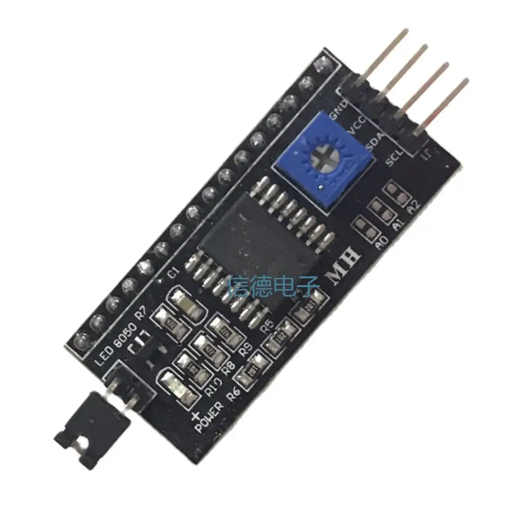

Плата адаптера IIC/I2C/интерфейс LCD1602 для отправки функциональной библиотеки LCD2004 версия адаптера расширения PCF8574