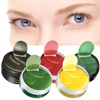

60Pcs Moisturizing Eye Mask Anti Wrinkle Eye Patches Crystal Collagen Gel Mask for Eyes Remove Dark Circles Hydrating Patches