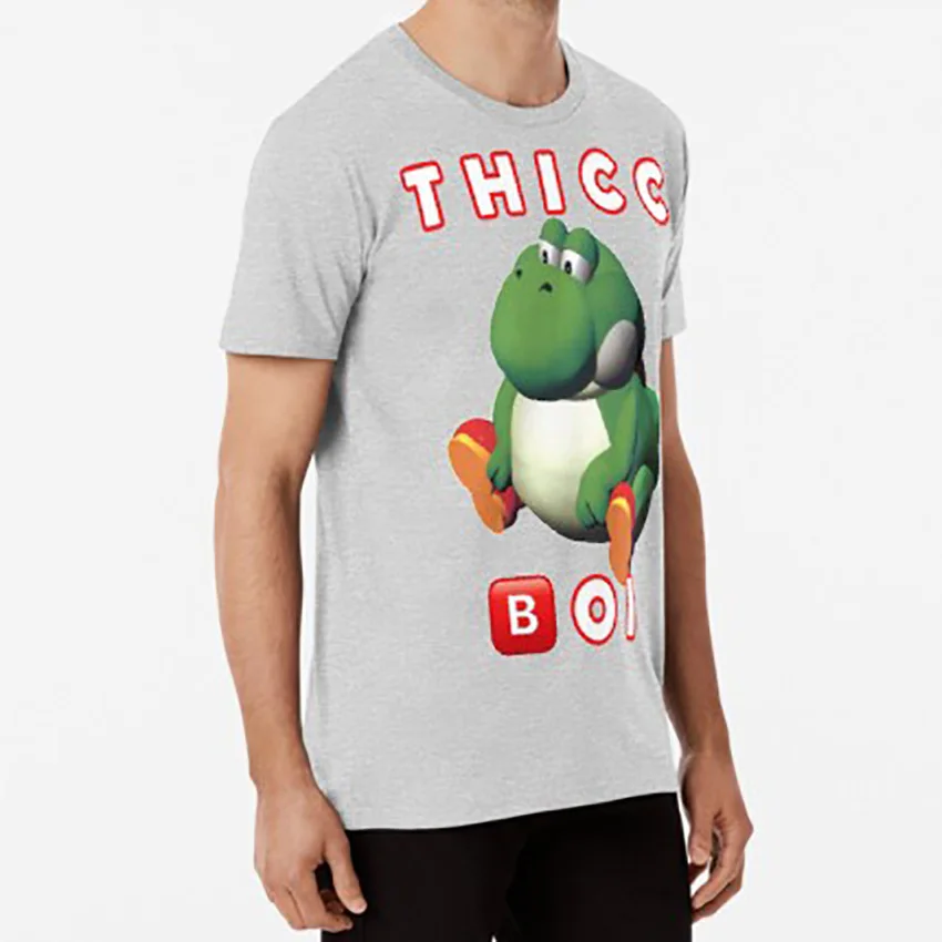 Fat Yoshi Thicc футболка yoshi meme thicc boi fat yoshi большая Йоши Марио игры видеоигры