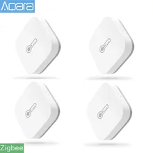 Original aqara inteligente sensor de umidade temperatura pressão ar ambiente trabalho com android ios mijia app controle