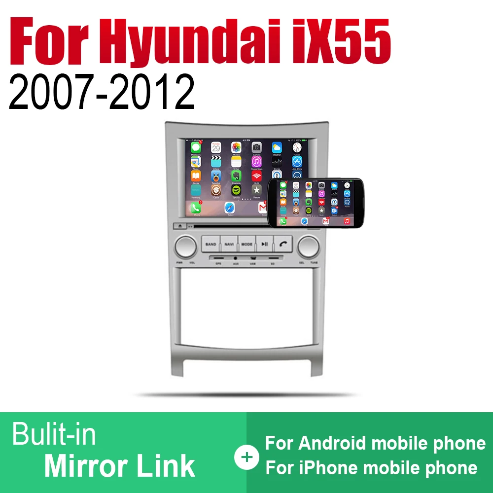 Автомагнитола ZaiXi 2 Din Android DVD для Hyundai Veracruz iX55 2007 ~ 2012 автомобильный мультимедийный