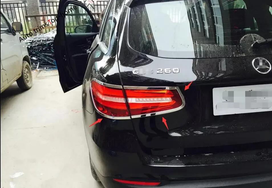 Yimaautoпланки хромированные задние фонари лампы рамка крышка планки для Mercedes Benz GLC X253 GLC300- аксессуары
