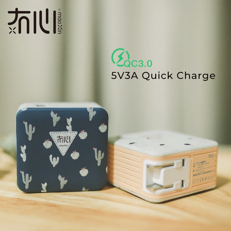 

maoxin usb charger fast charger quick charge 3.0 phone charger 5V3A for iphone X 8 7 ipad Samsung Huawei