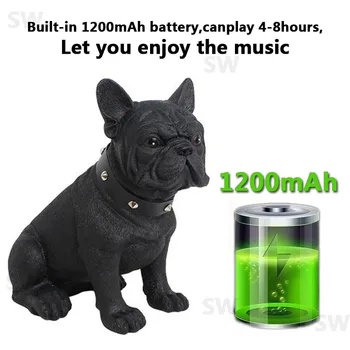 

Bulldog Bluetooth Speaker Portable Wireless Subwoofer Column 3D Stereo Super Bass Music Center System For Computer caxia de som