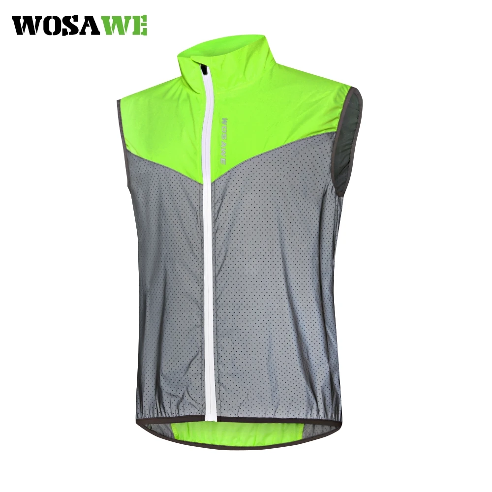 Summer Cycling Vest Reflective Sportswear Breathable Short Jersey Sleeveless Top 