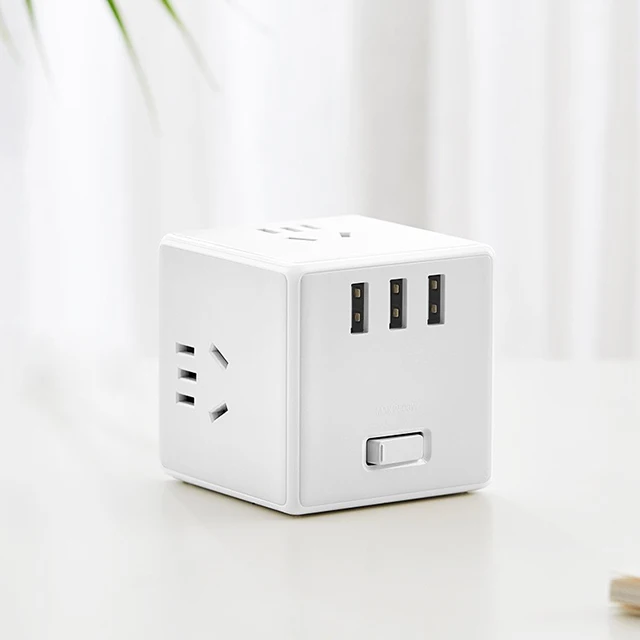 Wireless Xiaomi Mijia 2 в 1 Magic Cube USB зарядное устройство Блок питания адаптер 6 портов розетка конвертер портативный плагин разъем питания розетка - Цвет: Wireless