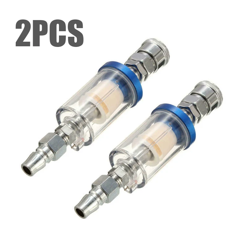 

15 Cm Oil Water Separator Compressor Air Brush Spray Machine Painting Equipment For Car Accessories 2*Oil Water Separator Filter