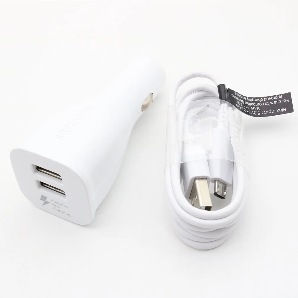 Оригинальный адаптер для Samsung S9 S8 plus 9 В 67 А и 5 2 1 м USB Type C кабели 2USB быстрое