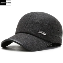 [NORTHWOOD] Бренд мужской зимней бейсболке теплые шляпы Snapback сгущает мужская бейсболка с ушами на открытом воздухе шляпа дальнобойщика Gorra