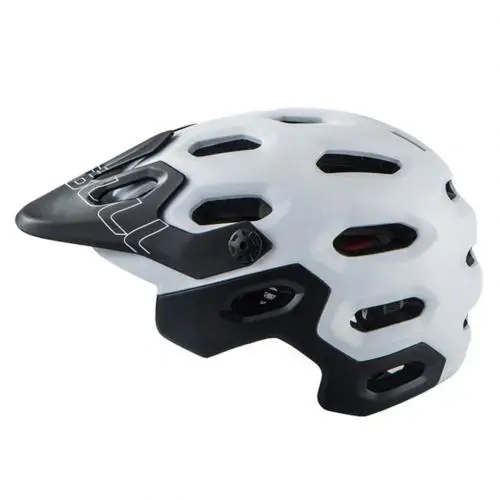 White Black Велосипедный шлем со встроенными регулируемыми полями MTB для активного отдыха на велосипеде, дышащий защитный мужской и женский шлем для верховой езды - Цвет: White Black
