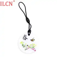 UID S50 1K 13,56 Mhz сменная перезаписываемая IC карта водонепроницаемый пружинный узор круговой брелок жетон тег значок брелок 1