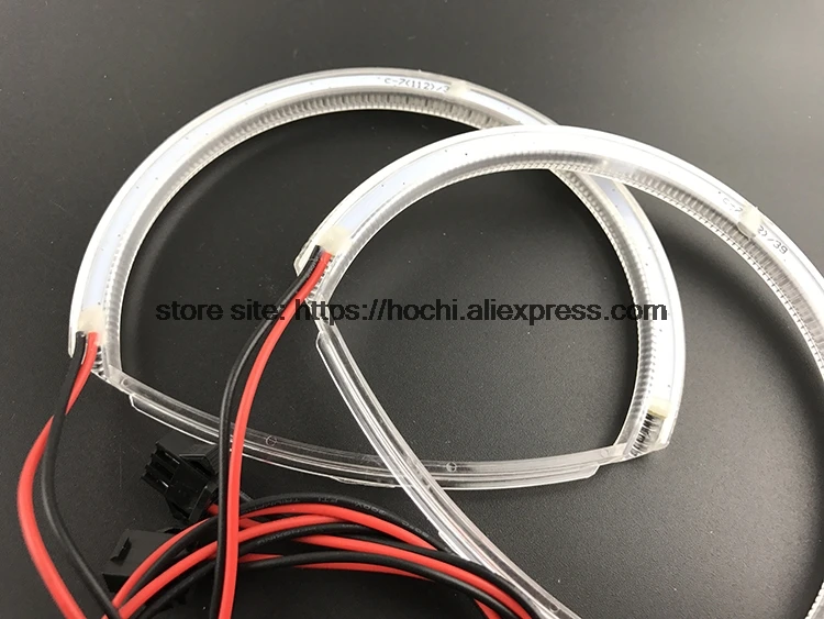 HochiTech ультра яркий SMD белый светодиодный ангельские глазки 2000LM 12V halo Кольцо Комплект дневного света DRL для Mazda 3 мазда3 2002-2007