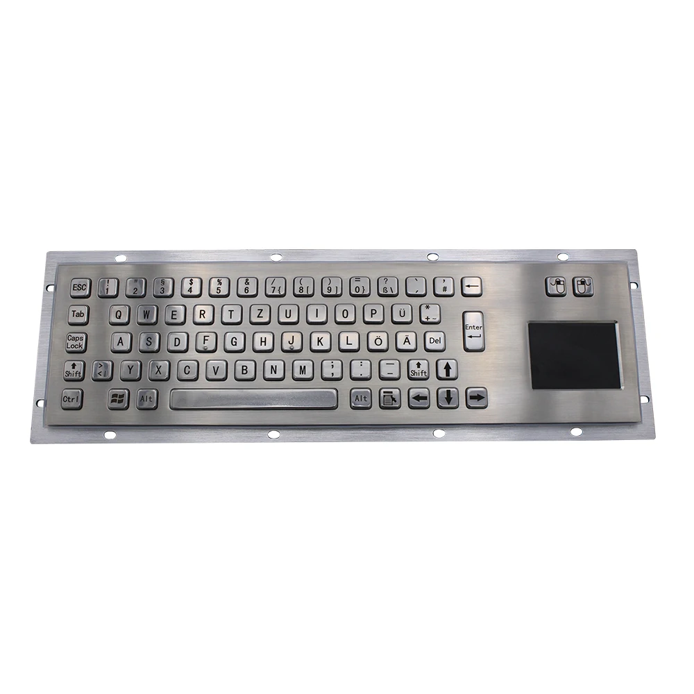Metal Keyboard with Touchpad Metal Mechanical USB/PS2 Keyboard