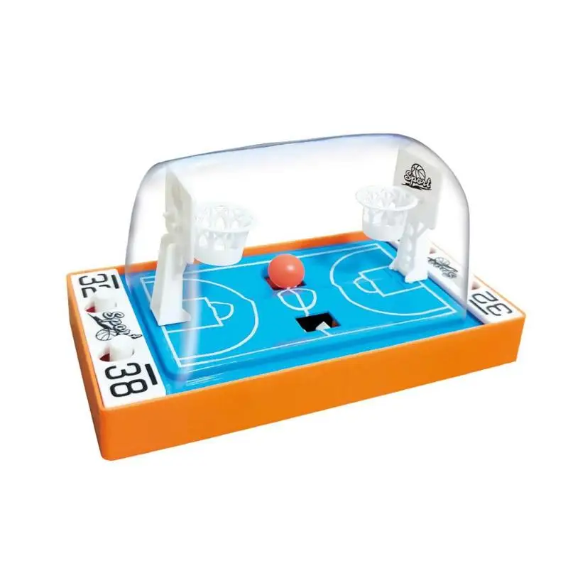 Детская мини-игра баскетбол 2 игрока настольный стол родитель-ребенок интерактивные, образовательные игрушки набор - Color: Blue