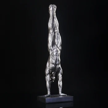 

[MGT] Abstract Men's Gymnastics Figurine Resin Handstand Sculpture Sports Character Decoration Ornament Gift Craft Accessories