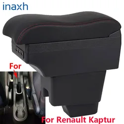 Para renault kaptur braço peças retrofit curvo superfície caixa de armazenamento caixa de apoio braço do carro acessórios do carro peças interiores usb