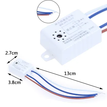 

1pcs 220V 60Hz LED Sound Operated Switch Energy Sensor Voice Control Lamp Acoustic Sensor Switch