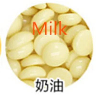 Milk Профессиональный безболезненный твердый воск, бобы, воск для депиляции, горячая пленка, воск для восковой депиляции для мужчин и женщин, эпилятор для удаления волос, красота тела - Цвет: Milk