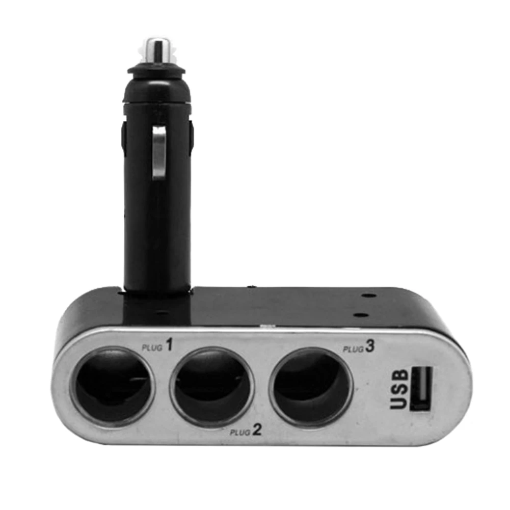 Складной USB порт 3 сигареты Зажигалка выход быстрая зарядка автомобильное зарядное устройство адаптер автомобильный carros Интерьер горячий Бутик